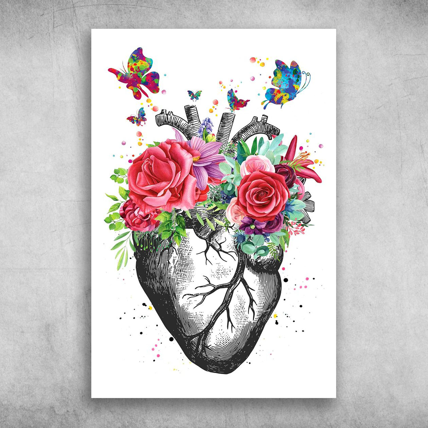 flowery heart